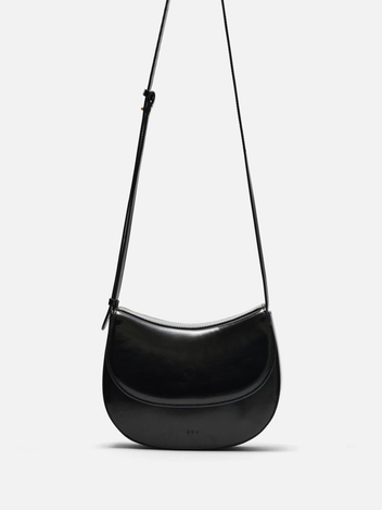 Mini peanut bag Patent Black