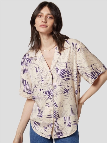 [이큅먼트] Elsey Shirt - Sun Kiss/ Purple