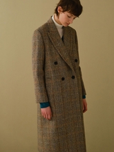 [HARRIS TWEED] SIGNATURE SEMI CHESTER COAT 0015_BEIGE