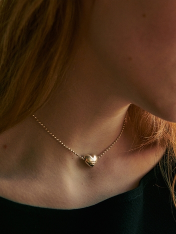 love pierce necklace - silver