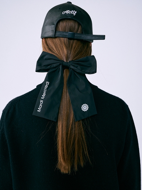 RIBBON SCRUNCHIE_BLACK