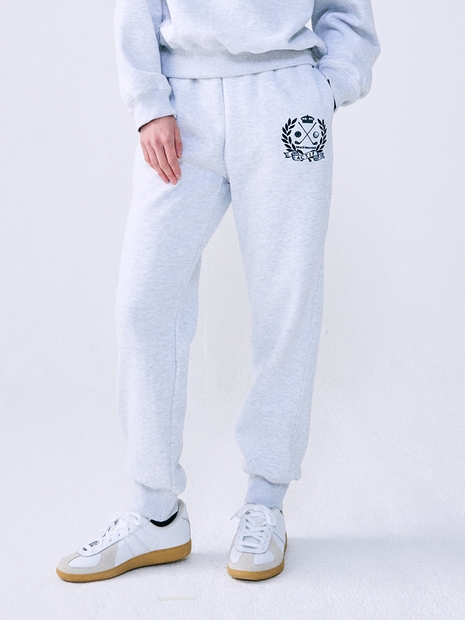 SWEAT JOGGER NOUVEAU EMBLEM_HEATHER