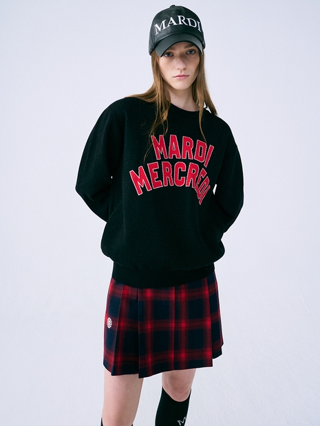 UNISEX KNIT PULLOVER LOGO SPORTIF_BLACK