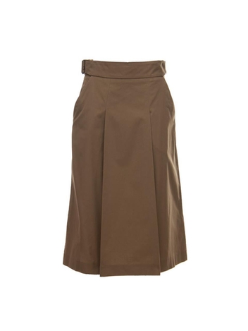 [마가렛호웰] 사이드 버클 스커트 Khaki