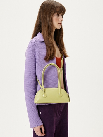 BESSETTE SHOULDER+STRAP_lime crinkle