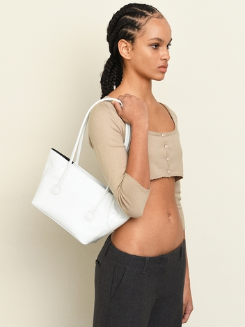 BOAT SHOPPER MEDIUM_snow white crinkle