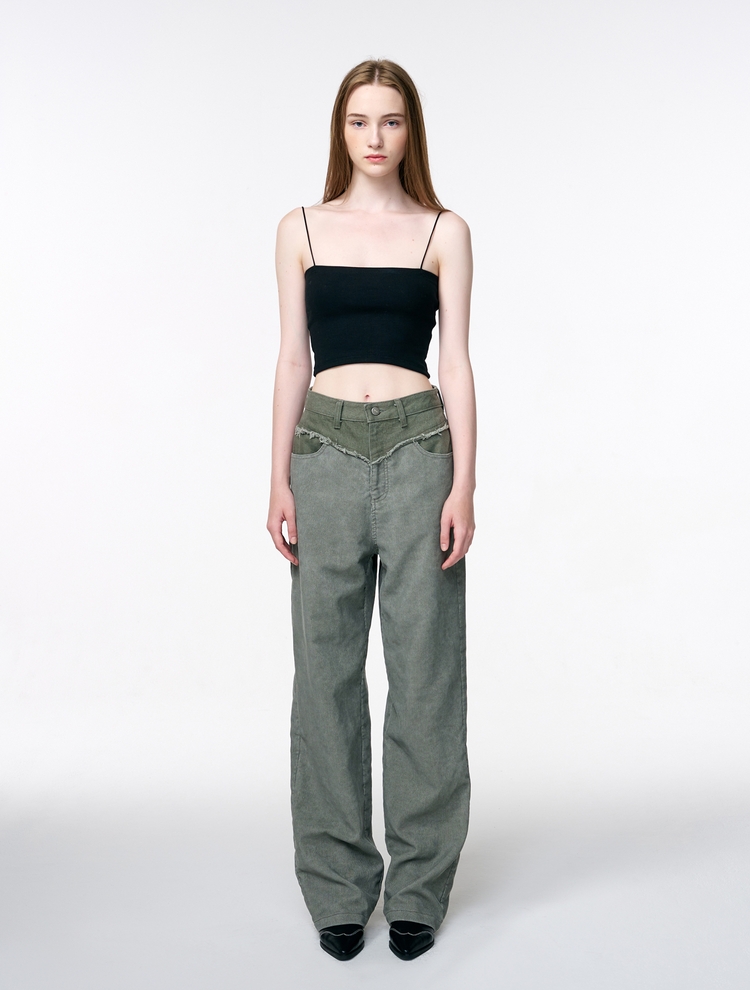  Corduroy Mix Pants, Khaki