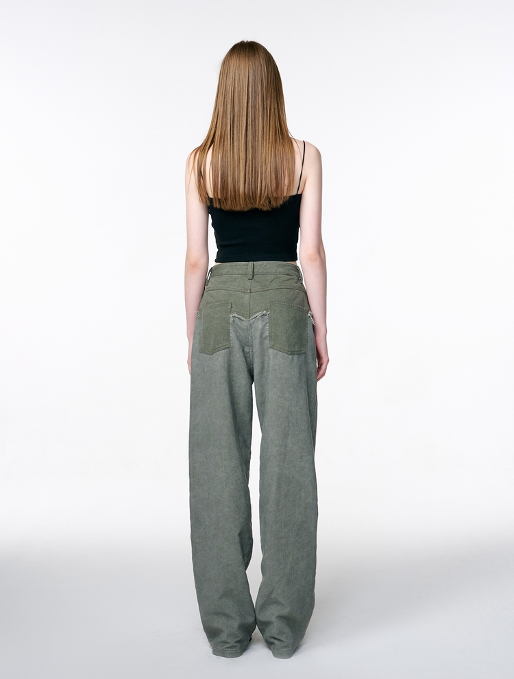  Corduroy Mix Pants, Khaki