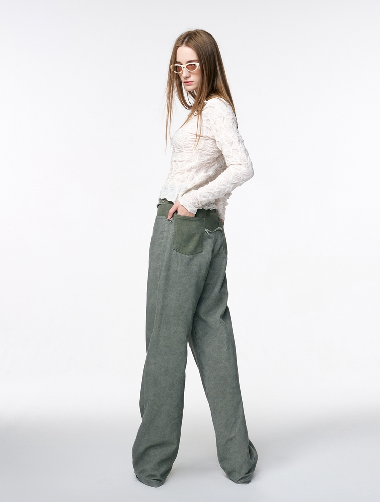  Corduroy Mix Pants, Khaki