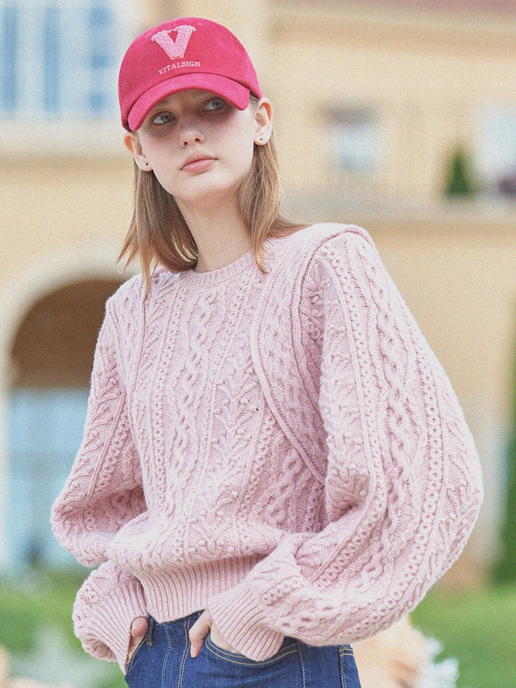 Heavy Twisted Knit Pullover