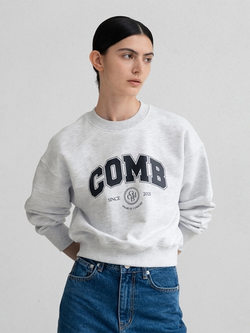 CO LOGO SWEAT SHIRT_WHITE GREY
