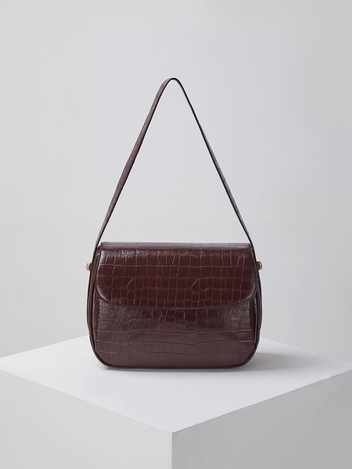 mail bag(Crocodile burgundy)