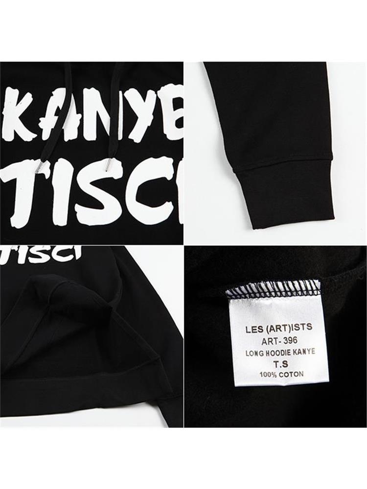 15SS 칸예티시 후드 티셔츠 LH BK 