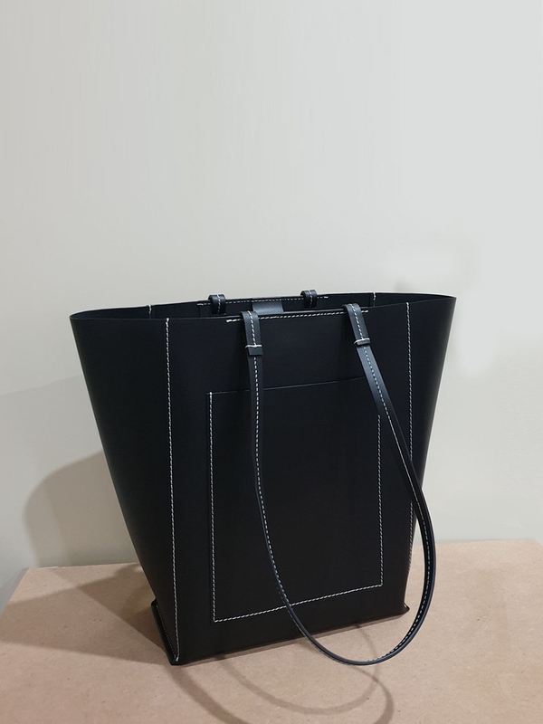 Laether Shopper Bag / Black