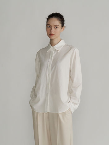 Soft ornamental shirt (white)
