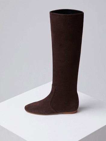 Flow long boots(Suede brown)