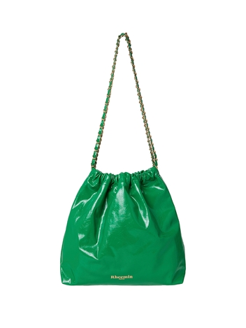 MUFFY LEATHER chain  - GREEN