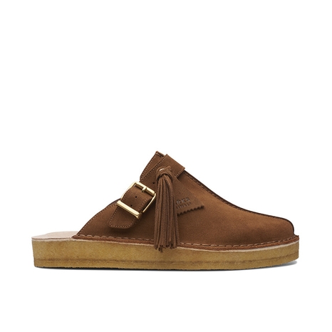 [CLARKS] Trek Mule Caramel Suede 26164440
