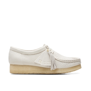 [CLARKS] Wallabee. White Nubuck 26165560