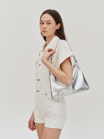 POCHE BAG HOBO SILVER