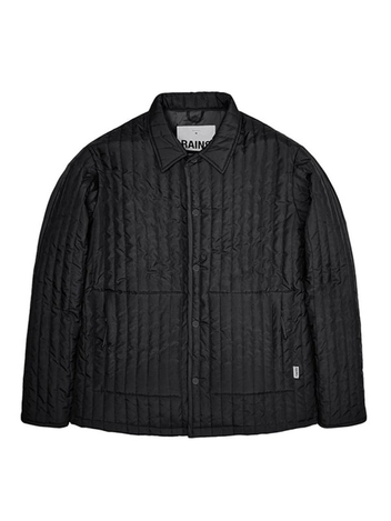 레인스 RAINS 남성 라이너 셔츠 패딩 자켓 RA18610 Black