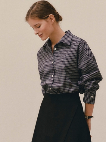 CHECK SHIRTS - NAVY