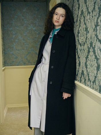 RESPONSIBLE WOOL SINGLE BELTED COAT