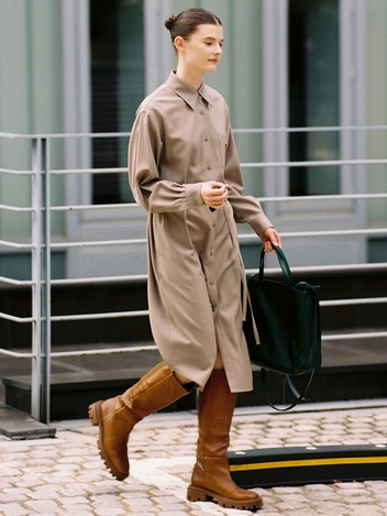 RESPONSIBLE WOOL SHIRT DRESS