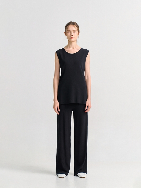 ISMAELE KNITTED TROUSERS_BLACK