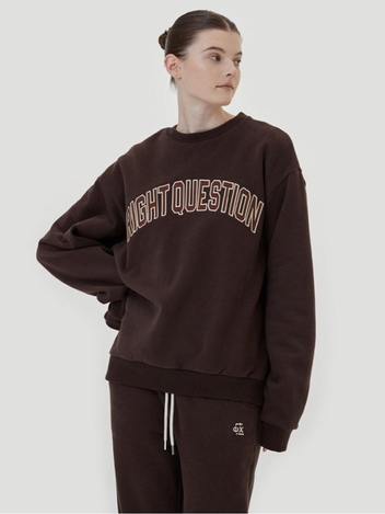 COTTON CASHMERE SLOGAN SWEATSHIRT