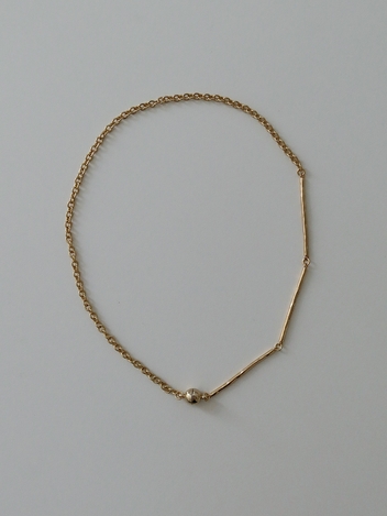 Three bar necklace - gold