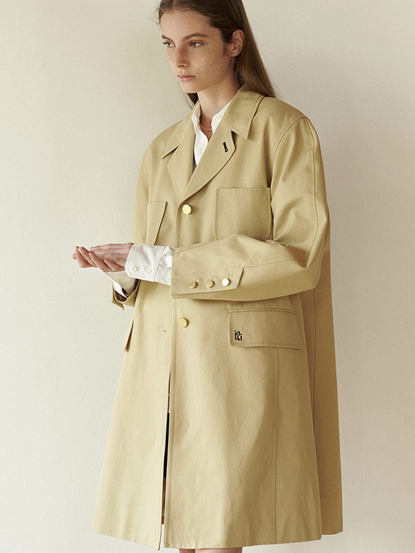 Half malone coat Beige