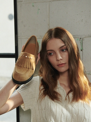 Jellybean loafers - moca beige