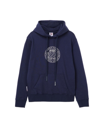 오트리 아이코닉 후드 WOMEN EMBOSSED BLUE HOIW2065