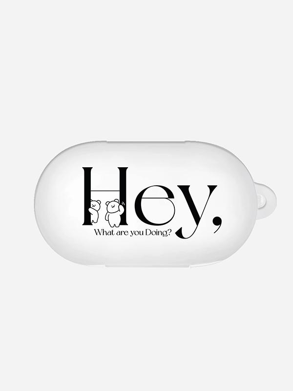 WizWid 헤이 모모 레터링 디자인 [버즈, 버즈플러스 케이스]