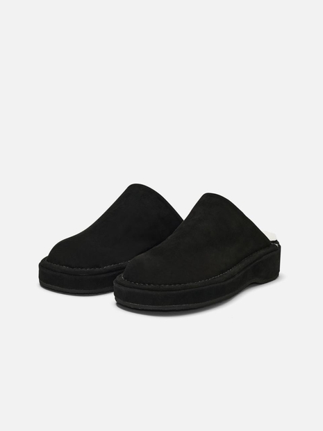 Hoof clogs Suede Black