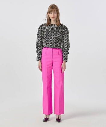 Cotton Twill Straight Pants Neon Pink WBBFPA022PK