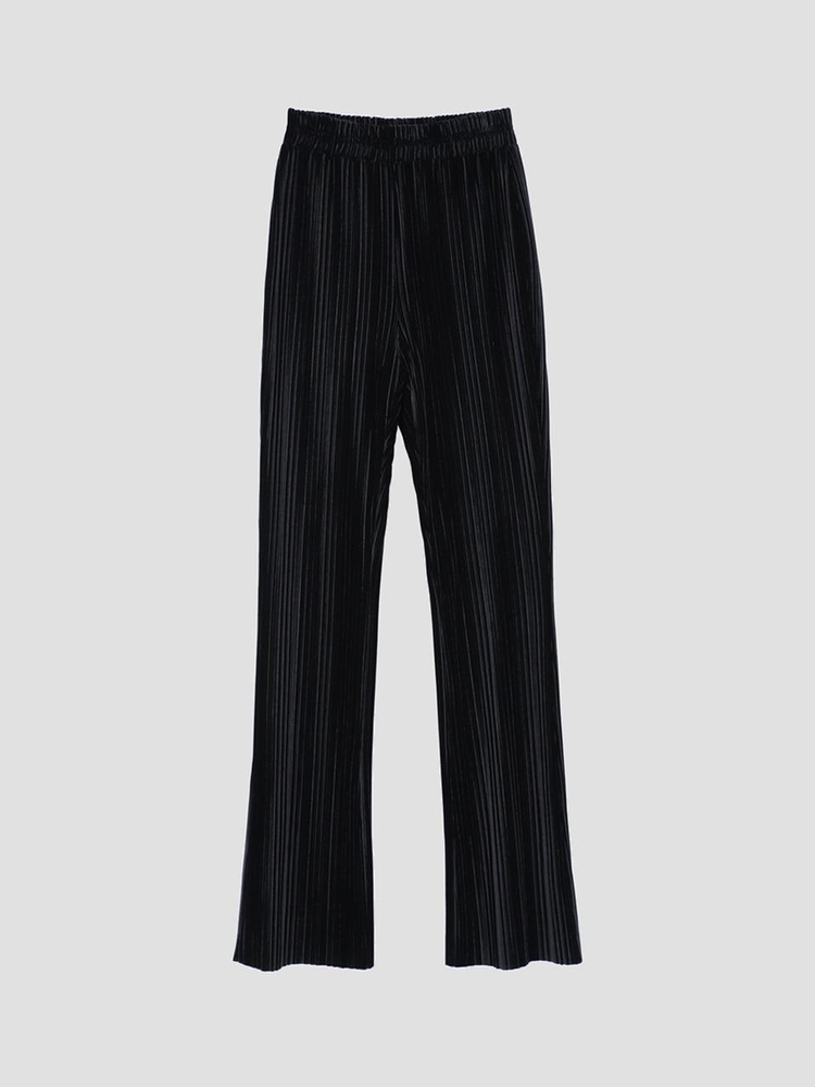 Pleats Banding Pants Black WBBFPA024BK