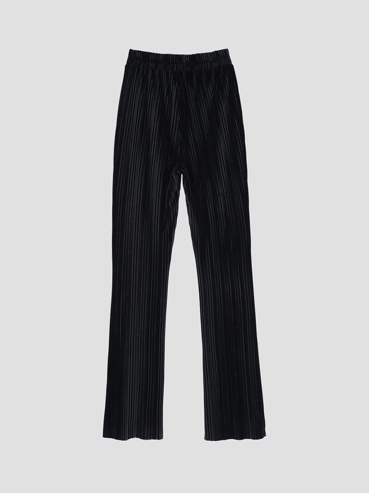 Pleats Banding Pants Black WBBFPA024BK