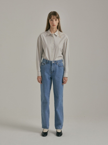 Standard Stripe Shirt : Sky Blue Stripe