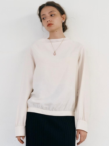 CO COWL NECK BLOUSE_IVORY