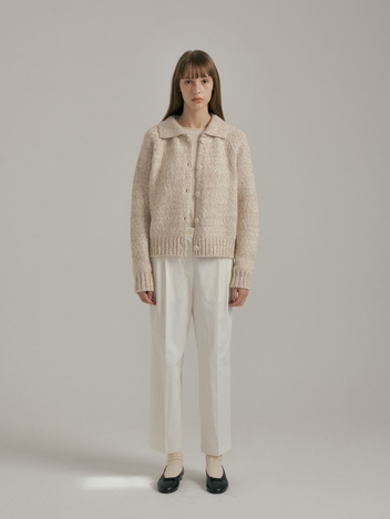 Toa Wool Cardigan : Oatmeal