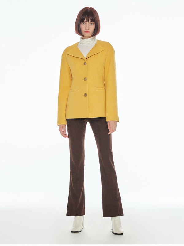 NO COLLAR JACKET YELLOW MBBFJK01419