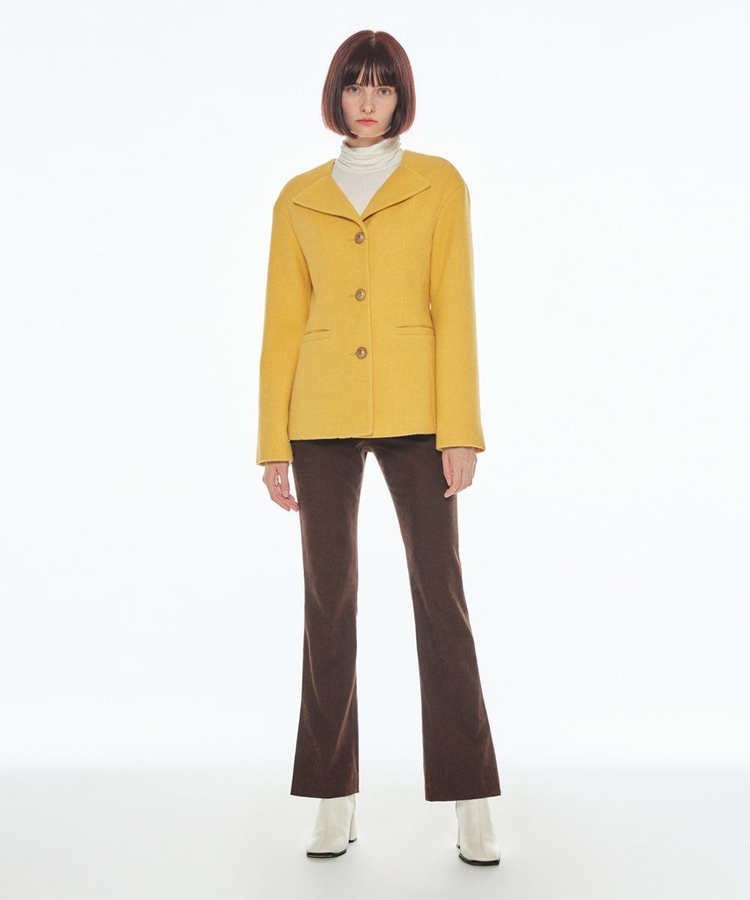 NO COLLAR JACKET YELLOW MBBFJK01419