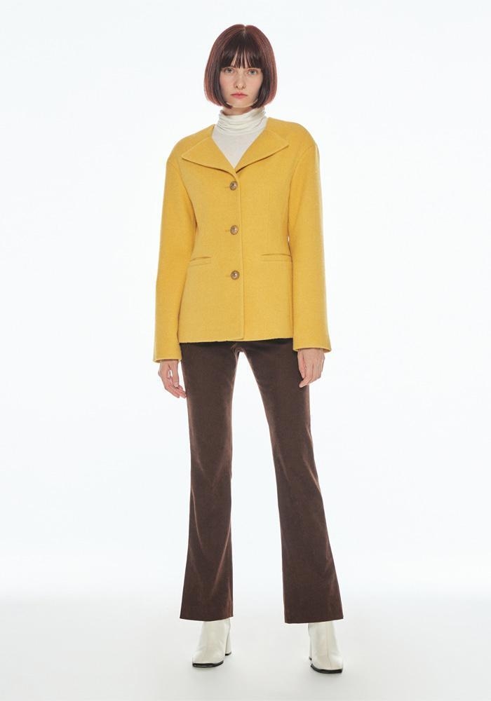 NO COLLAR JACKET YELLOW MBBFJK01419