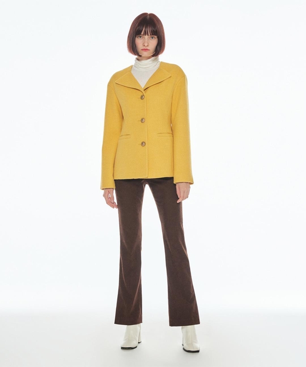 NO COLLAR JACKET YELLOW MBBFJK01419