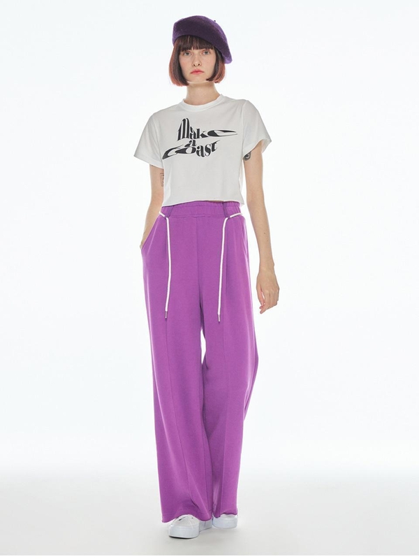 WIDE TRAINING PANTS PURPLE MBBFPA02210