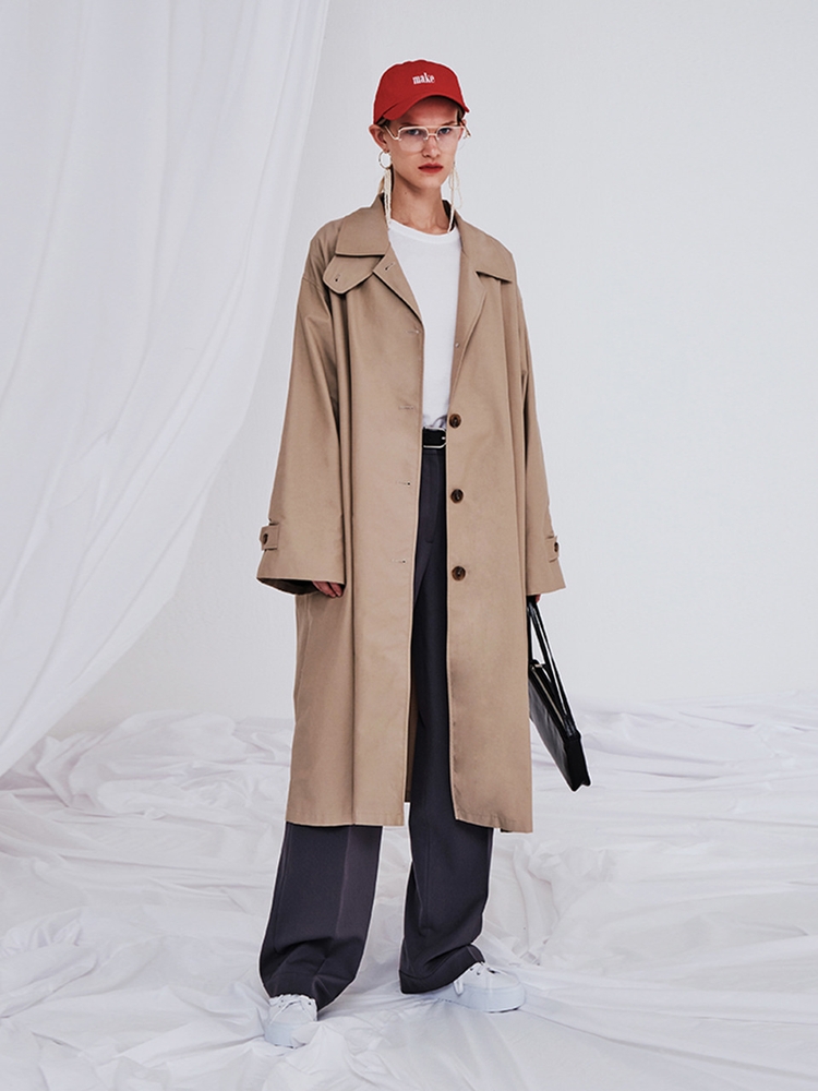 OVERFIT MAC COAT LIGHT BEIGE MTBAFBY00659