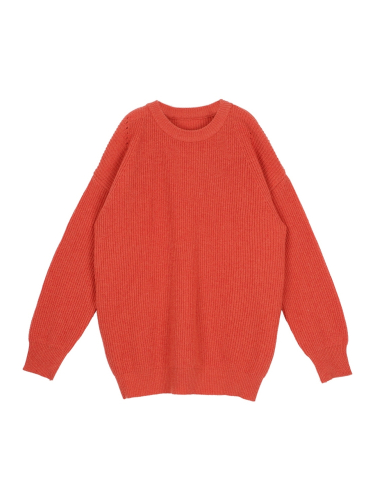 LONG SLEEVE KNIT ONE PIECE ORANGE MTBAFNT00421