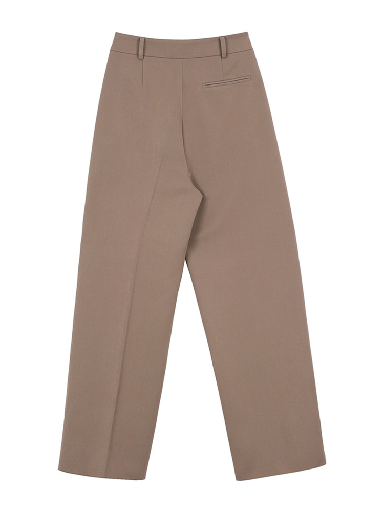 TWO TUCK SLACKS DEEP BEIGE MTBAFPA00117